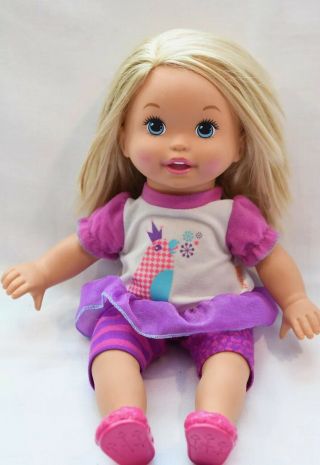 Little Mommy Talk With Me Repeating Doll Interactive Toy X2678