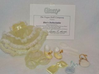 Tagged Vogue Ginny Doll Sheer Yellow Dress W/extras From Dollectable Doll Club