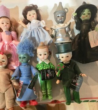 12 Wizard Of Oz Dolls Madame Alexander All With Tags