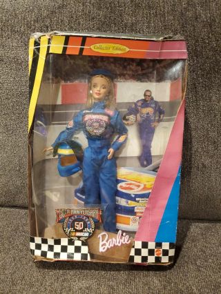 50th Anniversary Nascar Barbie 1998,  Box - 20442