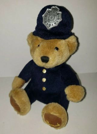 Harrods Knightsbridge Bobby Police Policeman Small 6 " Stuffed Bear