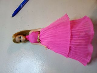 Vtg Topper Dawn Doll Blonde Hair W/ Pink Dress Panties