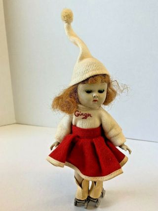 1950s Cosmopolitan Ginger Skater Doll Clothing Wool Skirt Sweater Hat