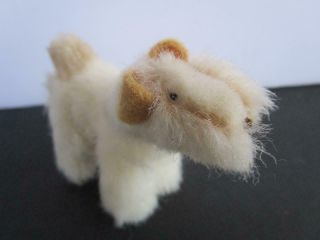 Vintage Vogue Ginny Doll Pup Pet Mohair Jointed Fox Terrier Dog Companion Toy