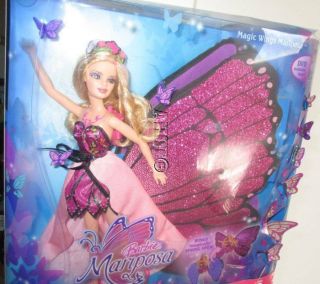 Barbie Mariposa Magic Wings Doll Nib