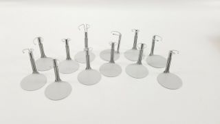 Set Of 12 Kaiser Doll Stand Adjustable From 2 " To 3 " Gray