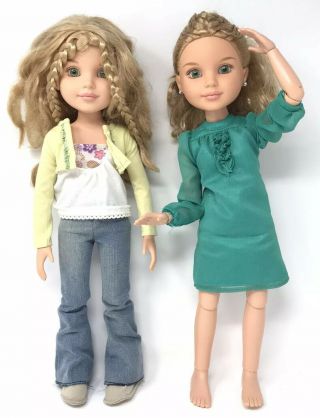 2 Mga 18 " Best Friends Club Kaitlin Doll’s - Blonde Hair,  Blue Eyes With Clothes