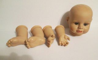 Heritage Baby Doll Kit For 18 " Vinyl Reborn Mold Parts Arm Leg Head Set