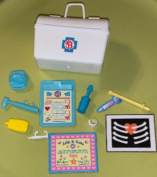 Barbie Doll Career Dr Doctor/nurse Medical Kit Bag - Clipboard Shot,  More