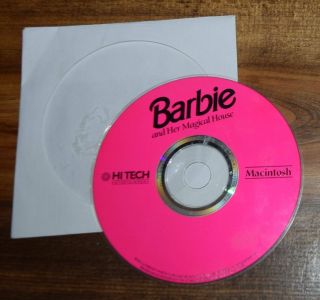 Barbie And Her Magical House Macintosh 1994 Cd Disc Only