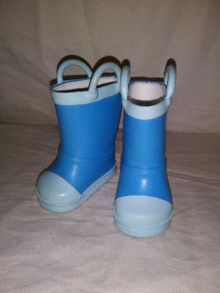 American Girl Doll Of The Year 2010 Lanie Nature Outfit Blue Rain Boots
