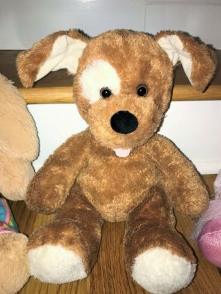 Build A Bear Pup Puppy Dog 16 " Plush Stuffed Animal Brown With Cream