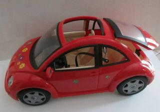 Barbie Vw Volkswagen Beetle Bug Car Mattel Red