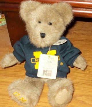 Michigan Wolverines Boyd’s Bears “wolvie” Collectible Tags Ncaa 9” Plush U Of M