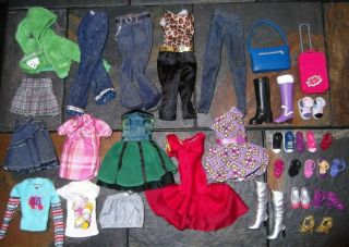 Barbie Doll Size - 38pc Spinmaster Liv Clothes,  Shoes & Accessories