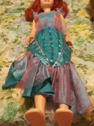 Disney Princess Ariel My Size Doll 36 " Tall Little Mermaid