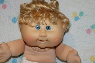 Cabbage Patch Kids Play Along Pa - 19 Blonde/teal Babies Boy Doll 14 In.