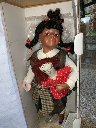 Lucinda 18 " African American Doll By Mary Van Osdell Le 615/2000