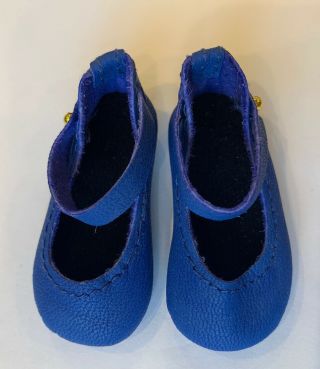Boneka Dk Blue Leather Mary Jane Shoes For Dianna Effner 13” Little Darling Doll
