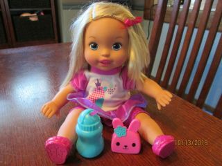 Little Mommy Talk With Me Repeating Doll Interactive Set Blonde Complete Euc