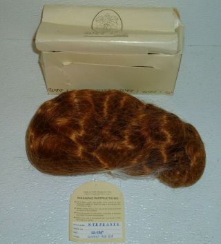 Wee 3 Doll Wig Stephanie E10 Carrot Red 12 - 13.  5 Vtg But