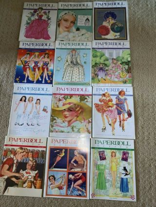 (group Of 12) Paperdoll Review Back Issue Magazines From 2003 To 2011 -