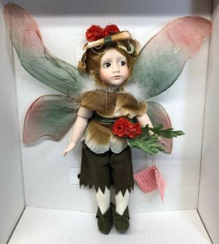 12” Cindy M.  Mcclure Limited Porcelain Designed Adorable Fairy W/box