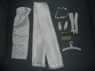 Franklin Jackie Kennedy Doll Fashion White Gown Dress Outfit & Accessories