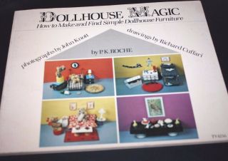 Vtg Doll House Furniture Instruction Book Pattern 1977 Miniatures 56 Pages - - Zz,