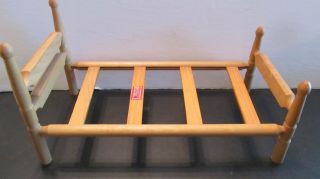 Vintage 1950 ' s Cape Cod Toymaker Wooden Doll Bed for 8 