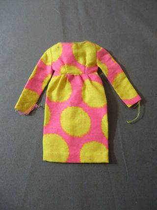 Vintage Barbie Francie Sun Spots 1277 Pink & Yellow Dress