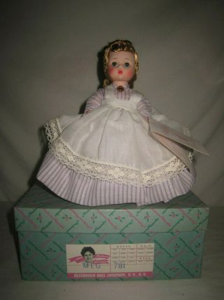 1966 - 71 Madame Alexander 8 " Hp 781 Meg Of Little Women Doll Nmib Mb2