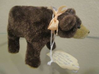 Artist Joyce Mayer Handmade Miniature Brown Bear 