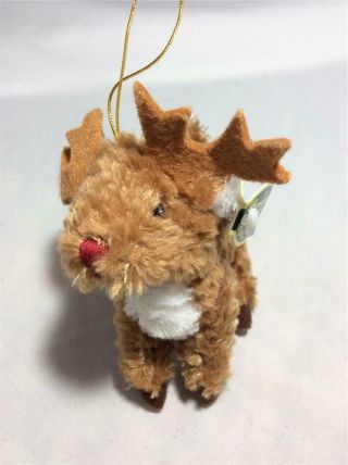 Bearington Bears Rudolph Ornament Plush With Tag Rudy