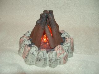American Girl Doll Kaya’s Fire Pit For Teepee Campfire Euc W/batteries
