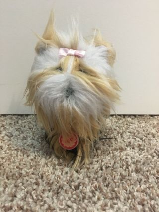 American Girl Doll Pets Puppy Dog Sugar Long - Hair Yorkie Terrier Brown Black
