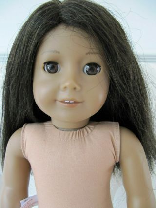 American Girl Jly 42 / 18 " Doll Black - Brown Hair Brown Eyes / Medium Skin Tone