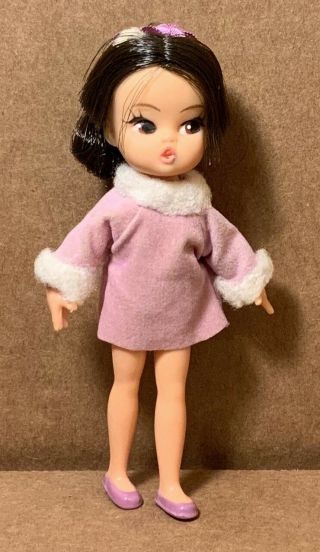Hasbro Dolly Darlings Powder Puff 1966 5 " Mini Doll Tiny Teen Kiddle Clone Dawn