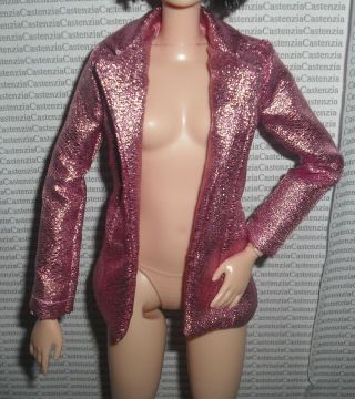 Top Barbie Doll Styled By Chriselle Lim Shimmery Pink Blazer Jacket Fashion