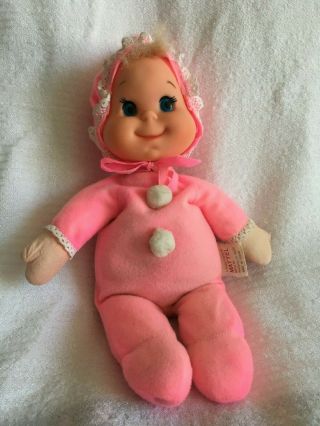 Bare Bottom Beans 1475 Baby Doll Pink Butt Flap Pajama Sleeper Bitty Mattel 1974