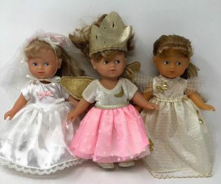 Corolle 8 " Calin Toddler Dolls Angel Fairy Bride Butterfly 3 Dolls