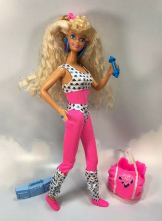 1989 All Stars Barbie Doll & Exercise Workout Clothes