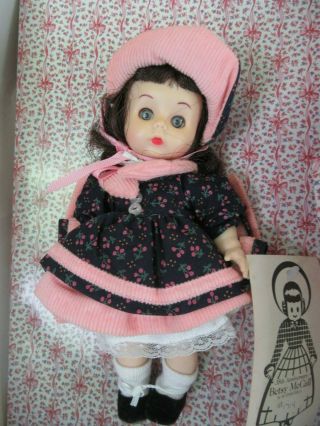 Vintage Betsy Mccall Doll By Rothschild Co.  Hard Plastic Jointed Arms & Legs.