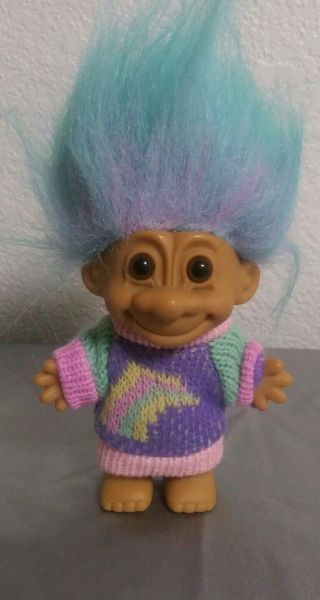 Russ Troll Doll With Sweater.  5 "