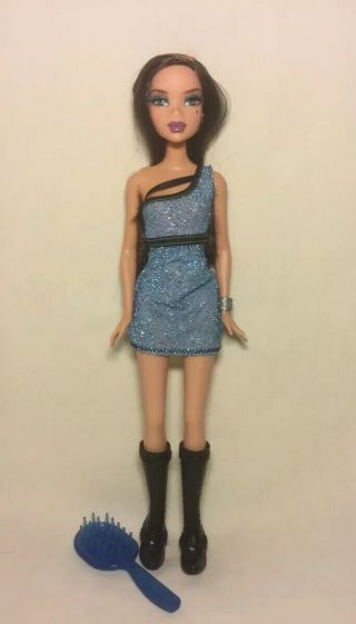 Mattel Barbie My Scene Club Night Delancey Brown Hair Doll Deboxed Complete