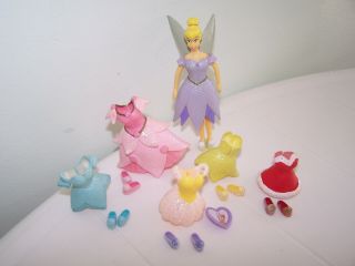 Polly Pocket Disney Tinkerbell Outfits Shoes Wings Heart Peter Pan