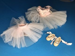 Vintage 12” Nina? Ballerina Madame Alexander Doll Tagged Pink Dress & Shoes