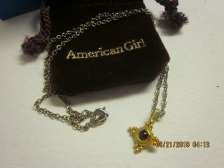 American Girl - Josefina Pendant Necklace For Dolls - Historical W/pouch & Box
