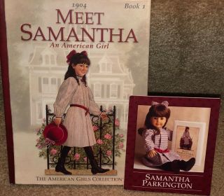 Pleasant Company AMERICAN GIRL Samantha Meet Dress/Pamphlet/Book/ BONUS Tights 3