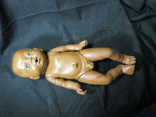 Vintage Newborn Anatomically Correct African American Baby Boy Doll Blue Eyes
